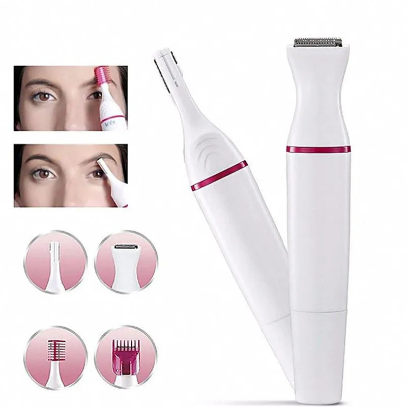 Veet Trimmer Multifunction 5 in 1 Electric Epilator Painless Trimmer For Eyebrow Body Facial Hair Removal Hair Shaver