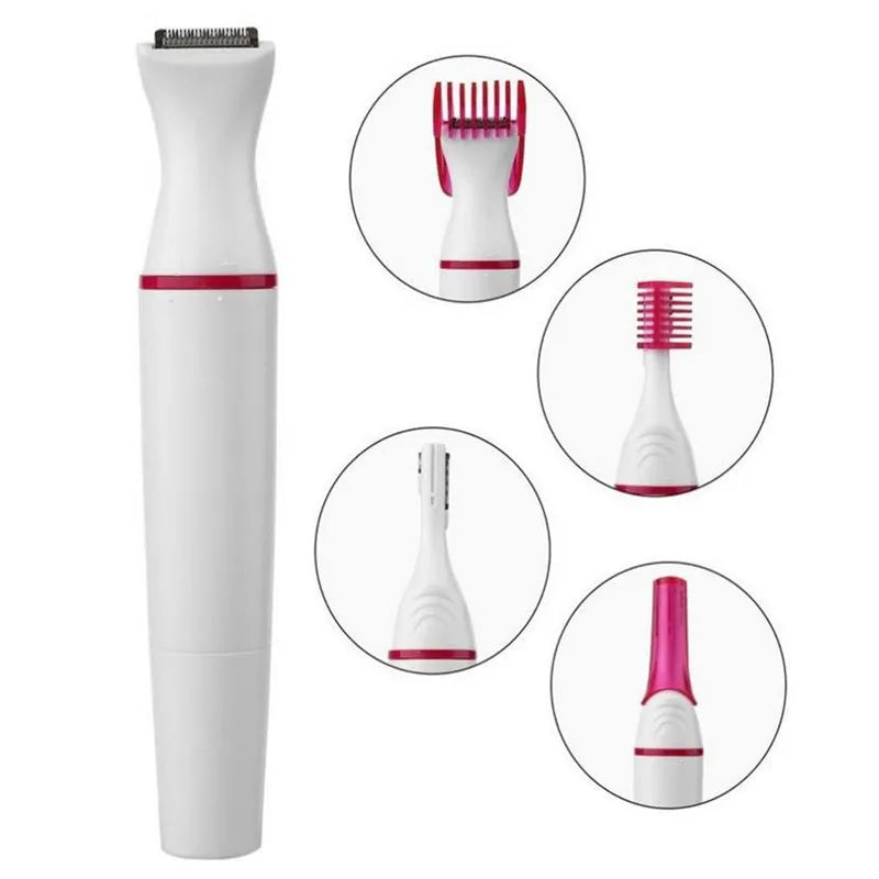 Veet Trimmer Multifunction 5 in 1 Electric Epilator Painless Trimmer For Eyebrow Body Facial Hair Removal Hair Shaver